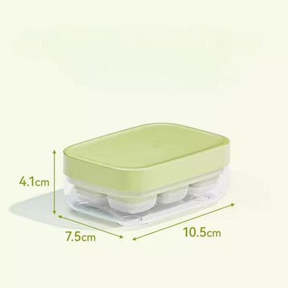 Mini-bandeja para cubos de gelo de 6 compartimentos, de qualidade alimentar e fácil de desmoldar