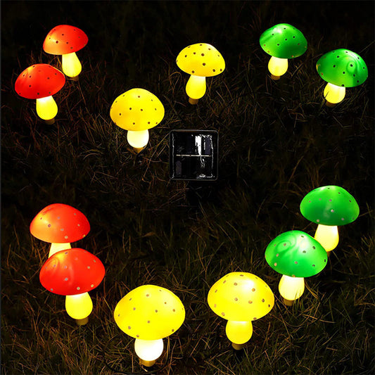 Luz solar em forma de cogumelo à prova de água