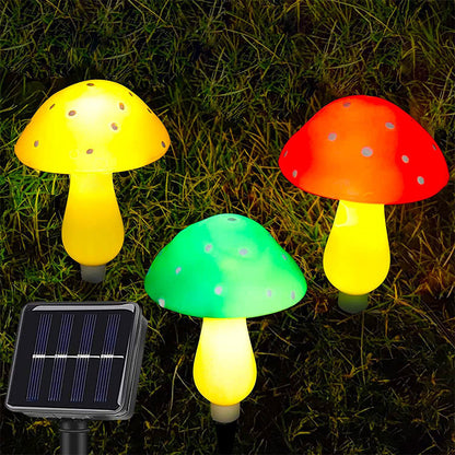 Luz solar em forma de cogumelo à prova de água