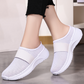 Sapatos femininos antiderrapantes e respiráveis, sem atacadores