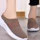 Sapatos femininos antiderrapantes e respiráveis, sem atacadores