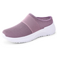 Sapatos femininos antiderrapantes e respiráveis, sem atacadores