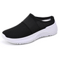 Sapatos femininos antiderrapantes e respiráveis, sem atacadores