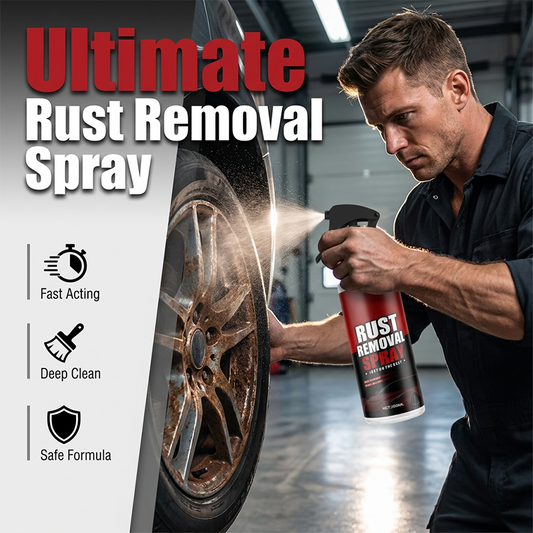 Spray para remoção de ferrugem e limpeza de jante