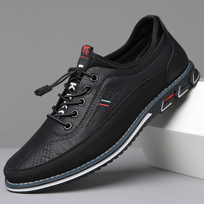 Sapatos de couro clássicos e elegantes para home
