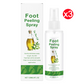 🌿 50% DE DESCONTO! Spray esfoliante para pés com óleo de árvore do chá – Esfoliação suave para pés macios e lisos