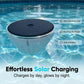Luz solar flutuante para piscina com projeção de peixe