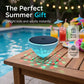 Luz solar flutuante para piscina com projeção de peixe