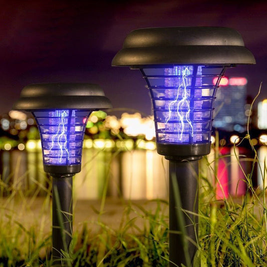 Candeeiro Solar Mata-Mosquitos com Estaca