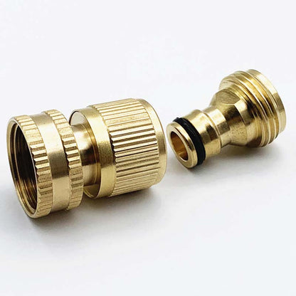 🔩 DESCONTO DE 50% POR TEMPO LIMITADO! ✨ Encaixe de ligação rápida em latão de 3/4" – À prova de ferrugem, sem fugas, universal 💧