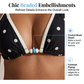 Conjunto de biquíni com top halter às bolinhas e calções curtos