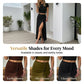 Conjunto de blusa de manga curta e saia midi com fenda para mulhe