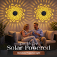 ☀️ Lâmpada solar Mandala para jardim e terraço – Lâmpada de chão e aplique de parede 2 em 1 – Decoração ornamental com efeito vintage – À prova de ferrugem e duradoura