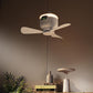 Ventilador de teto recarregável com luz LE