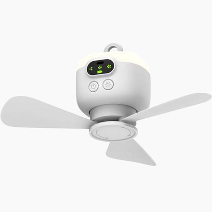 Ventilador de teto recarregável com luz LE