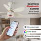 🥳PROMOÇÃO DE 2026🥳💞Mais de 50 mil unidades vendidas!⏳✨Ventilador de teto 3 em 1 com luz e altifalante Bluetoot