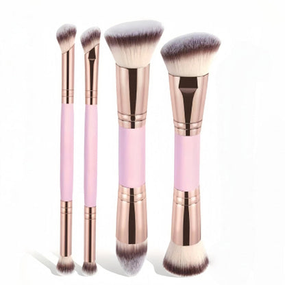 Conjunto de 4 pincéis de maquilhagem com duas ponta