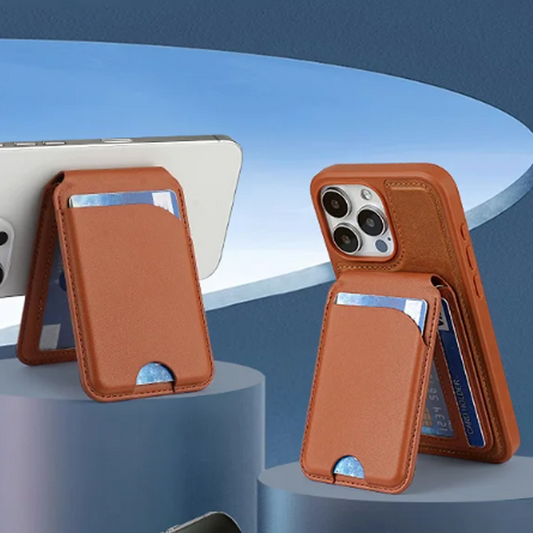 Suporte magnético para telemóvel com porta-cartõe