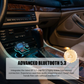 📻 50% DE DESCONTO AGORA! 🚗 Transmissor FM Bluetooth universal de duas portas para automóvel – Música sem fios, chamadas em modo mãos-livres e carregador USB duplo