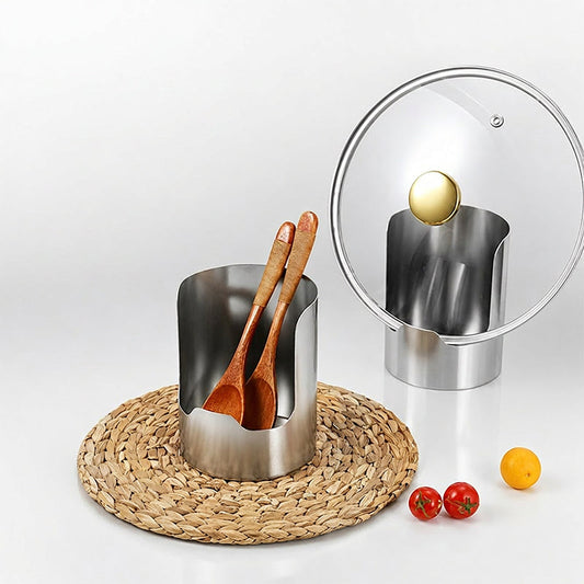 🔥 50% OFF – Suporte multiuso para utensílios de cozinha | Organizador giratório, escorrega e armazen