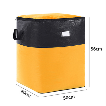 📦 50% OFF – Saco dobrável resistente para mudanças e arrumação | Espaçoso, dobra plano, alças e fecho reforçados – reutilizável e fácil de limpar