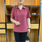 🔥 50% OFF – Blusa feminina manga curta (cor lisa) | Leve, respirável, combina com tudo