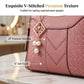👜 50% DE DESCONTO AGORA! ✨ Mala de mão feminina com alças superiores – Costura em V, detalhes dourados e vários compartimentos – Elegante e espaçosa para o trabalho, compras ou uma saída à noite