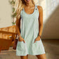 🌸 50% OFF – Vestido macaquinho casual de alças ajustáveis | Listrado, leve, ideal para praia, passeios e dia a di