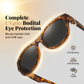 ✨50% DE DESCONTO! 😎Óculos de sol femininos com armação grande e um design que permite usar por cima dos óculos de gra