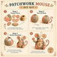 🎁2026 Novidade com 50% de DESCONTO💥【Promoção】Kit de costura DIY para rato em patchwork | Completo com tecidos e enchiment