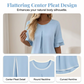 Blusa feminina de manga curta com folho