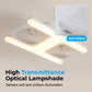 🌬️✨Ventilador de teto com cabeça dupla e luz LED – design moderno com comando à distância para a sala de estar e o quart
