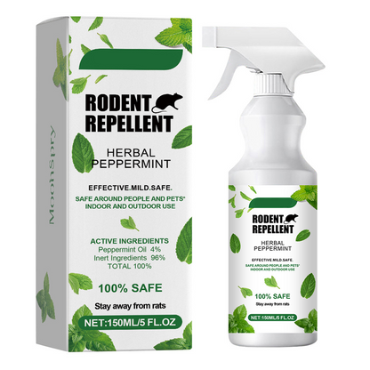 Spray repelente de roedores com óleo natural de hortelã-piment