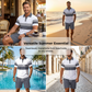 Conjunto de duas peças para homem: camisa e calções