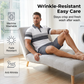 Conjunto de duas peças para homem: camisa e calções