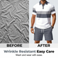 Conjunto de duas peças para homem: camisa e calções