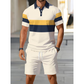 Conjunto de duas peças para homem: camisa e calções