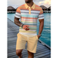 Conjunto de duas peças para homem: camisa e calções