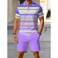 Conjunto de duas peças para homem: camisa e calções