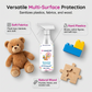 Spray de limpeza para brinquedos com esponj