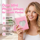 🎁 50% OFF – Mini álbum de fotos para fotos 3" | Compacto, capa dura, perfeito para recordações e presente