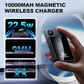 🔋✨Carregador magnético profissional para viajantes e profissionais 🧲 | 22,5 W com fio e 15 W sem fios | 10 000 mAh | Entrega rápida💥