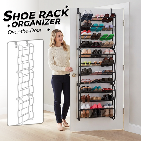 🥿👢🏠Organizador multifuncional de sapatos para pendurar na porta, arrumação compacta para sapatos