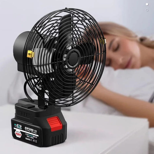 Ventilador sem fios recarregável, portátil e para acampamento ao ar livre