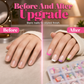 💅 50 % DE DESCONTO POR TEMPO LIMITADO! ✨ Conjunto de unhas postiças autocolantes Color Pop com 288 unidades – 12 tamanhos, fácil de aplicar, efeito «French» com acabamento de salão sem necessidade de verniz