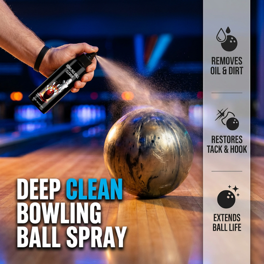 🔥50% DE DESCONTO🎳 Spray de limpeza para bolas de bowling | Remove gordura e sujidade sem danificar a superfície da bola · | Para competições, pistas de bowling e equipamento de bowling