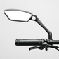 🛡️🚲 PROMOÇÃO RELÂMPAGO -50%! Espelho retrovisor de grande angular para bicicleta – Vidro inquebrável, suporte antivibrações, rotação de 360°, compatível com guiadores de 16-31,8 mm, ideal para bicicleta e moto