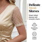 👗✨ Vestido justo e plissado com decote em V, ideal para jantares de gala e festas