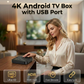 🍿 Caixa de TV Android inteligente com Bluetooth — Assista à Netflix | Prime | BBC iPlayer em 4K
