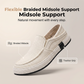 Sapatos casuais de linho para homem – Mocassins slip-on leves de verão